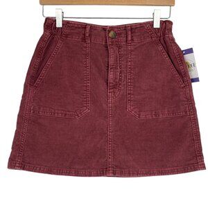American Eagle Womens 0 Mauve Pink Corduroy Skirt Super Stretch Thin Wale Fall